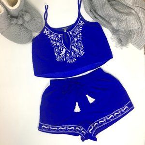 Charlotte Russe Dark Blue Nightie Set